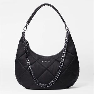 MZ Wallace Black Quilted Madison shoulder Bag